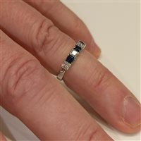 Anello Vidali Gioielli Donna in Oro bianco Zircone ANOR-44-34 - ANOR-44-34